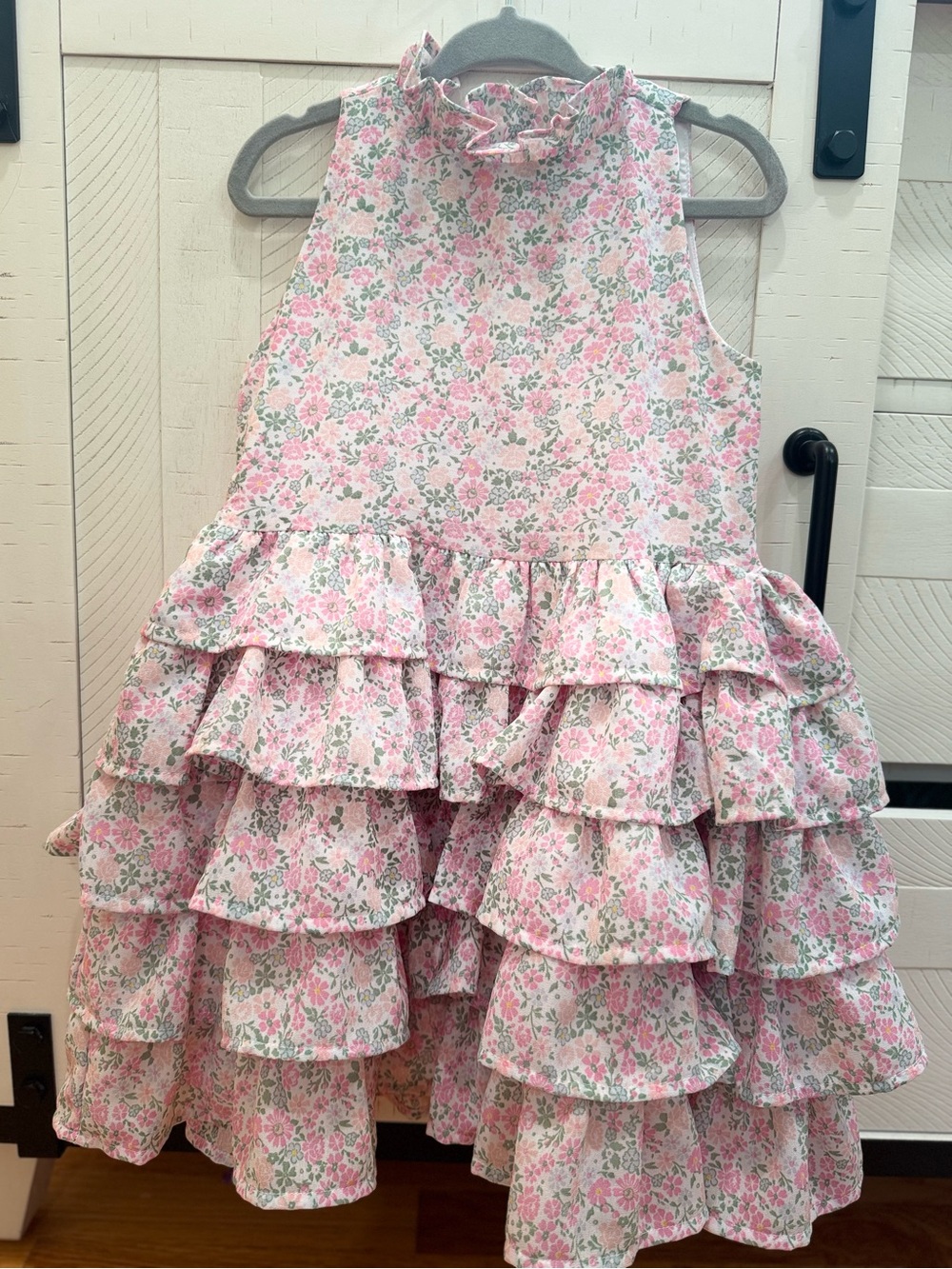 Janie and Jack Ditsy Floral Tiered Ruffle Dress